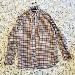 Orvis Multicolor Plaid Flat Creek Flannel Button Down Shirt